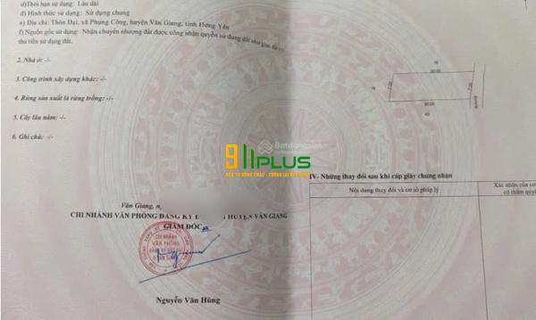 Bán gấp lô đất 137m² Phụng Công Văn Giang - giá đầu tư