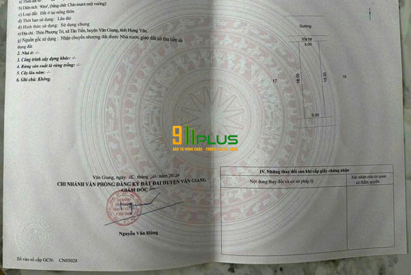 Cần bán 90m² đất đấu giá Phương Trì - Tân Tiến - Văn Giang - Hưng Yên